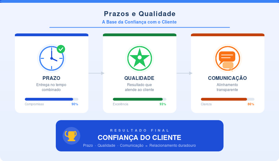 Prazos e Qualidade: A Base da Confiança com o Cliente