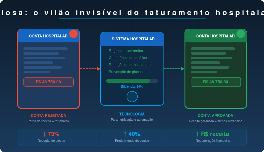 Glosa: o “vilão invisível” do faturamento hospitalar